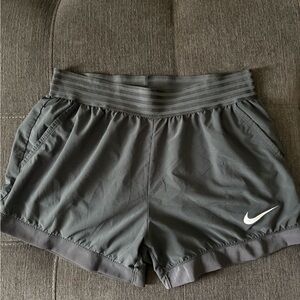 Nike Gray Athletic Shorts Lightweight Moisture-Wicking